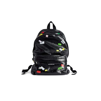 BALENCIAGA MEN'S EXPLORER BACKPACK IN BLACKMULTICOLOR 5032212AB531084 (47*35*20cm)